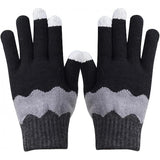 Manusi De Dama, Functie Touchscreen (Ecran Tactil), Material Acril Tricotat, Manseta Elastica, Interior Catifelat, Marime Universala, /Gri - vivimall.ro
