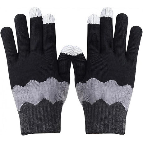 Manusi De Dama, Functie Touchscreen (Ecran Tactil), Material Acril Tricotat, Manseta Elastica, Interior Catifelat, Marime Universala, /Gri - vivimall.ro