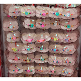 Martisor Bratara Multicolora pentru Copii Random, Snur Alb Rosu, Pandantive din Lemn, Colorate, Modele pentru Copii cu Specific Martisor - vivimall.ro