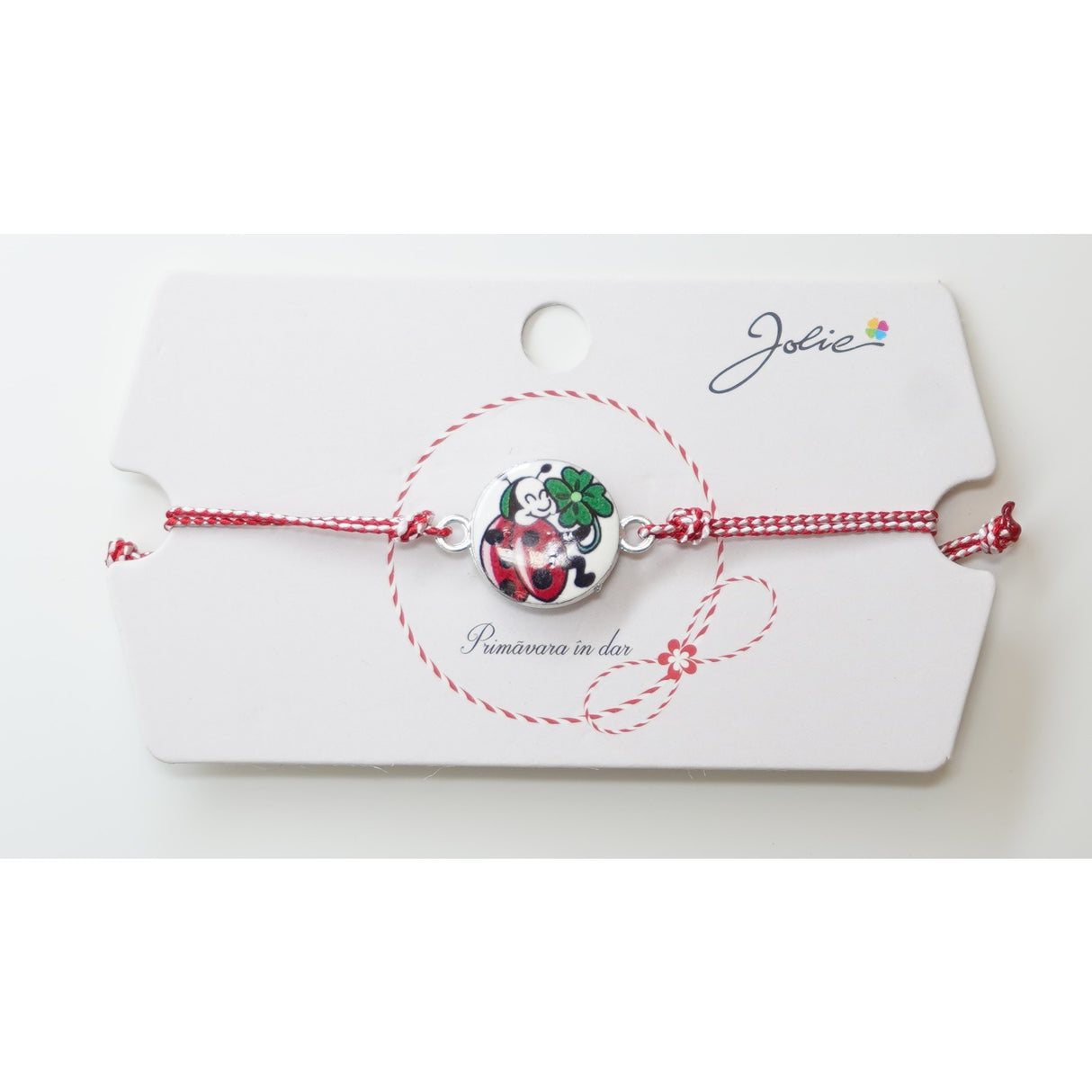 Martisor Bratara Traditionala, Pandantive Aprox 2 cm, Model 10 - vivimall.ro