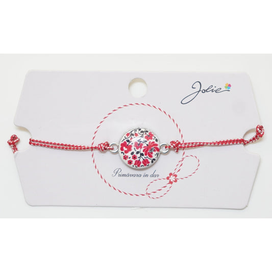 Martisor Bratara Traditionala, Pandantive Aprox 2 cm, Model 5 - vivimall.ro