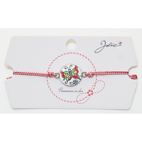 Martisor Bratara Traditionala, Pandantive Aprox 2 cm, Model 9 - vivimall.ro