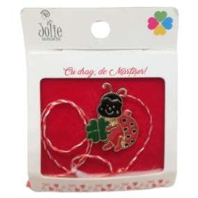 Martisor Brosa Buburuza Cu Trifoi Model B-32 - vivimall.ro