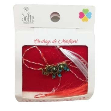 Martisor Brosa Elefant cu Pietre Model B-37 5.5cm x 7cm - vivimall.ro