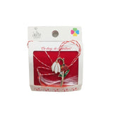 Martisor Brosa Ghiocel Cu Buburuza Model B-8 - vivimall.ro