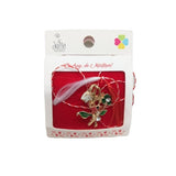 Martisor Brosa Ghiocel Cu Buburuza Si Trifoi Model B-2 - vivimall.ro