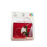 Martisor Brosa Ghiocel Model B-25 5.5cm x 7cm - vivimall.ro