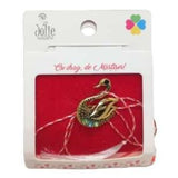 Martisor Brosa Lebada Cu Pietre Model B-38 - vivimall.ro