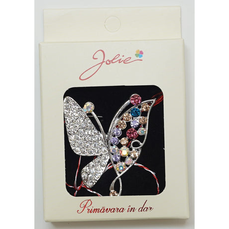 Martisor Brosa Medie, Multicolora, Dimensiune Brosa Aprox 5 cm, Material Metal, Model 15 - vivimall.ro