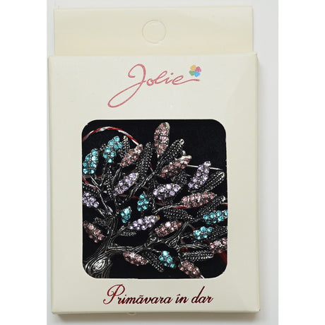 Martisor Brosa Medie, Multicolora, Dimensiune Brosa Aprox 5 cm, Material Metal, Model 2 - vivimall.ro