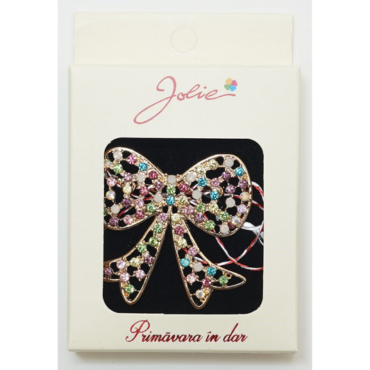 Martisor Brosa Medie, Multicolora, Dimensiune Brosa Aprox 5 cm, Material Metal, Model 3 - vivimall.ro