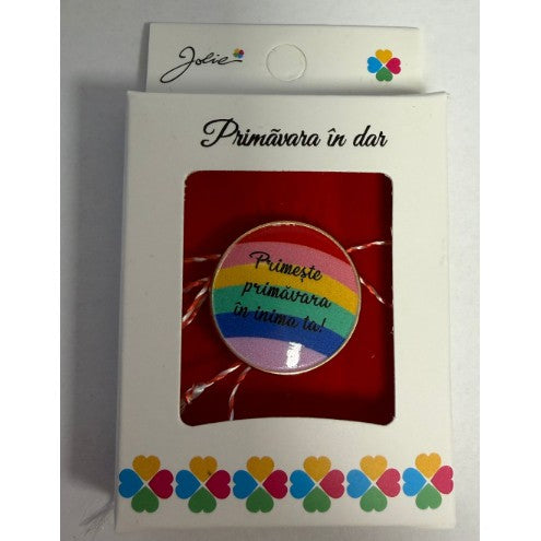 Martisor Brosa Mica in Cutie, Dimensiune Brosa 2.5-3 cm, Material Metal, Model 20