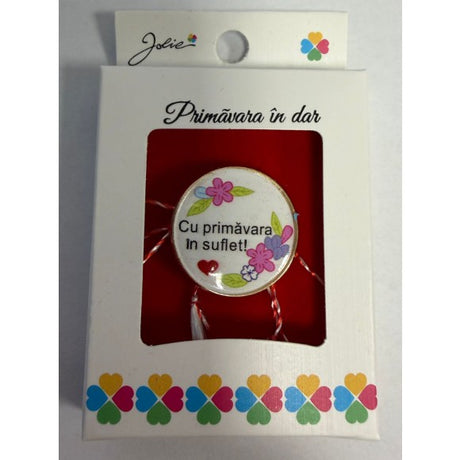 Martisor Brosa Mica in Cutie, Dimensiune Brosa 2.5-3 cm, Material Metal, Model 21 - vivimall.ro