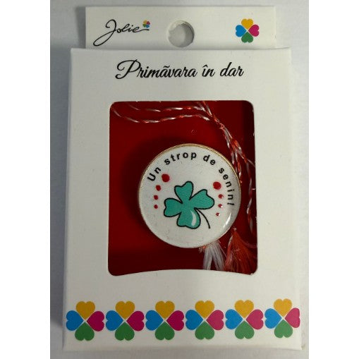 Martisor Brosa Mica in Cutie, Dimensiune Brosa 2.5-3 cm, Material Metal, Model 24