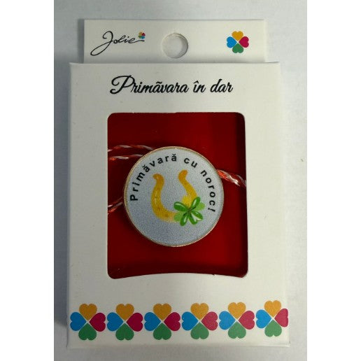 Martisor Brosa Mica in Cutie, Dimensiune Brosa 2.5-3 cm, Material Metal, Model 25 - vivimall.ro