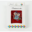 Martisor Brosa Mica in Cutie, Dimensiune Brosa 2.5-3 cm, Material Metal, Model Bufnita "Sotia mea iubita" - vivimall.ro