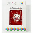 Martisor Brosa Mica in Cutie, Dimensiune Brosa 2.5-3 cm, Material Metal, Model Bufnita Traditionala - vivimall.ro