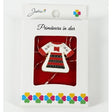 Martisor Brosa Mica in Cutie, Dimensiune Brosa 2.5-3 cm, Material Metal, Model Rochie Traditionala - vivimall.ro
