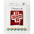 Martisor Brosa Mica in Cutie, Dimensiune Brosa 2.5-3 cm, Material Metal, Model Trifoi Traditional 2 - vivimall.ro