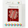 Martisor Brosa Mica in Cutie, Dimensiune Brosa 2.5-3 cm, Material Metal, Model Trifoi Traditional - vivimall.ro