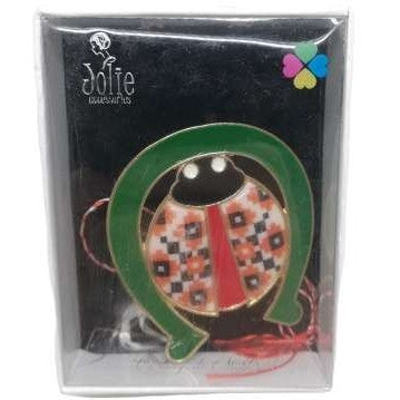 Martisor Brosa Multicolora V5 Potcoava- Buburuza 6cm x 8cm - vivimall.ro