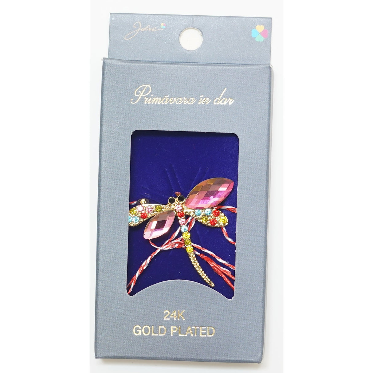 Martisor Brosa Placata cu Aur 24K, Dimensiune Brosa Aprox 2- 3 cm, Model 22 - vivimall.ro