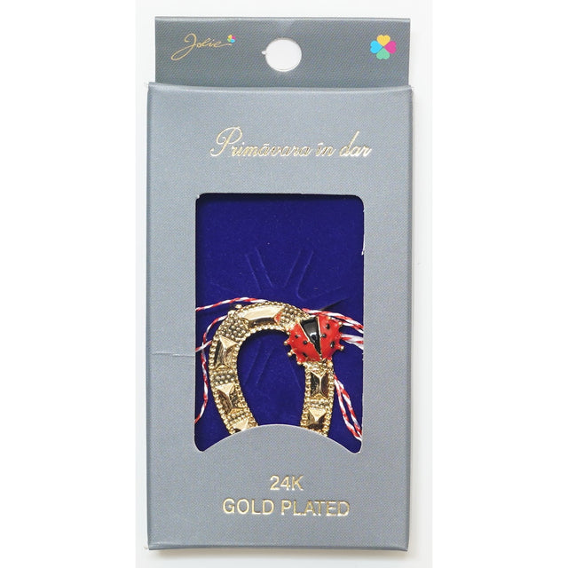 Martisor Brosa Placata cu Aur 24K, Dimensiune Brosa Aprox 2- 3 cm, Model 27 - vivimall.ro