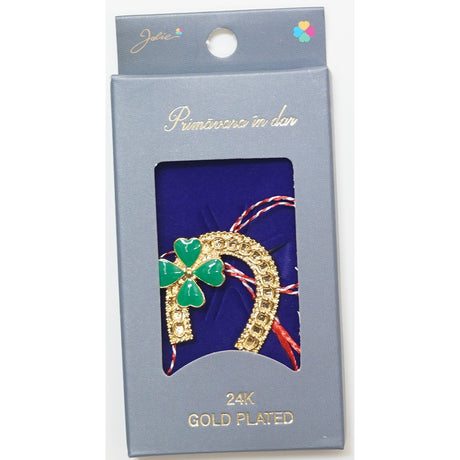 Martisor Brosa Placata cu Aur 24K, Dimensiune Brosa Aprox 2- 3 cm, Model 29 - vivimall.ro