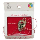 Martisor Brosa Potcoava Cu Ghiocel, Trifoi Si Buburuza Model B-1 - vivimall.ro