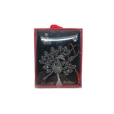 Martisor Brosa VINTAGE V4 Paun Negru  8cm x 10cm - vivimall.ro