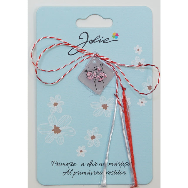 Martisor din Acril, Dimensiune Pandantiv Aprox 2 cm, Multicolor, Model 7 - vivimall.ro