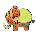 Martisor pentru copii, Brosa, Material Metal, Ambalaj Carton cu Design, Deimensiune Brosa Aproximativ 2 x 2 cm, Multicolor, Model 40 - vivimall.ro