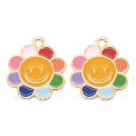 Martisor pentru copii, Brosa, Material Metal, Ambalaj Carton cu Design, Deimensiune Brosa Aproximativ 2 x 2 cm, Multicolor, Model 9 - vivimall.ro