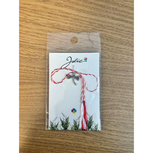 Martisor Traditional, Jolie, Model Libelula, Argintiu - vivimall.ro