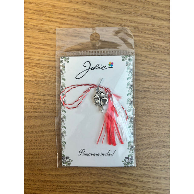 Martisor Traditional, Jolie, Model Trifoi 1, Argintiu - vivimall.ro