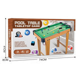 Masa de Biliard, Flippy, cu Picioare, +6 Ani, 74 x 63 x 40 cm, din Lemn/ABS, Maro/Verde