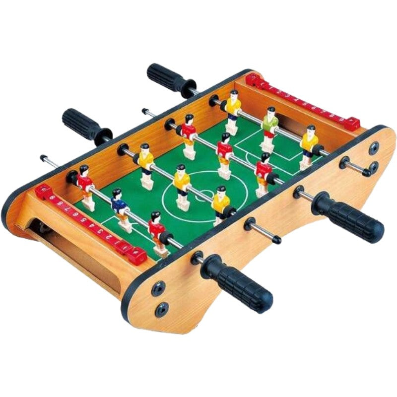 Masa De Fotbal Cu Teren Si 12 Jucatori 4 Manere, Cu Tablou Pentru Scor, Din Metal, Lemn Si Abs, Margini Rotunjite, Pentru Copii/Adulti - vivimall.ro