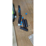 Masa De Fotbal Cu Teren Si 12 Jucatori 4 Manere, Cu Tablou Scor, Din Metal Si Abs, Design , Pentru Copii/Adulti, Verde, Resigilat - vivimall.ro