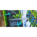 Masa De Fotbal Cu Teren Si 12 Jucatori 4 Manere, Cu Tablou Scor, Din Metal Si Abs, Design , Pentru Copii/Adulti, Verde, Resigilat - vivimall.ro