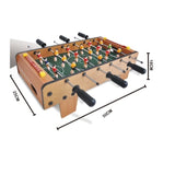Masa de fotbal cu teren si 18 jucatori Flippy, 6 manere, cu tablou pentru scor, din metal, lemn si ABS, 50 x 25 x 18 cm, cu picioare, pentru copii/adulti - vivimall.ro