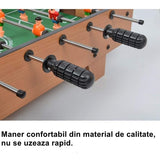 Masa de Fotbal cu Teren si 18 Jucatori Flippy, 6 Manere, cu Tablou pentru Scor, din Metal, Lemn si ABS, 60.5 x 30.5 x 18.5 cm, cu Picioare, pentru copii/adulti - vivimall.ro