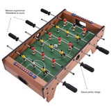 Masa De Fotbal Cu Teren Si 18 Jucatori 6 Manere, Cu Tablou Pentru Scor, Din Metal, Lemn Si Abs, Cu Picioruse, Pentru Copii/Adulti - vivimall.ro