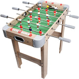 Masa De Fotbal Cu Teren Si 18 Jucatori 6 Manere, Cu Tablou Pentru Scor, Din Metal, Lemn Si Abs, Cu Picioare, Pentru Copii/Adulti