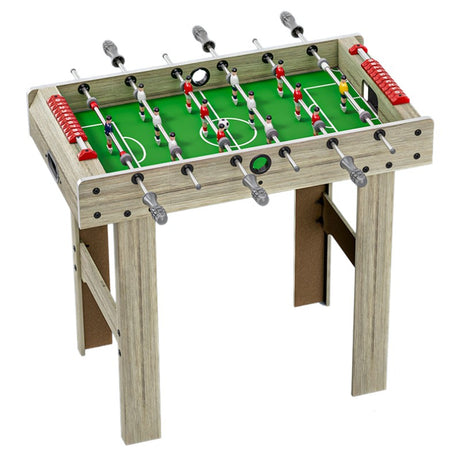 Masa De Fotbal Cu Teren Si 18 Jucatori 6 Manere, Cu Tablou Pentru Scor, Din Metal, Lemn Si Abs, Cu Picioare, Pentru Copii/Adulti