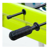 Masa de fotbal cu teren si 18 jucatori Vivimall, 6 manere, cu Tablou Scor, din Metal si ABS, 70 x 59 x 64 cm, Design Multicolor, pentru copii/adulti, verde - vivimall.ro