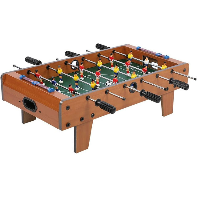 Masa De Fotbal Cu Teren Si 18 Jucatori Cu Tablou Pentru Scor, Din Metal, Lemn Si Abs, Pentru Copii - vivimall.ro