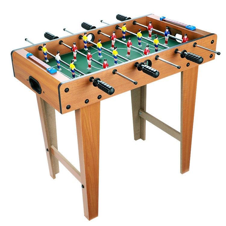 Masa De Fotbal Cu Teren Si 18 Jucatori Cu Tablou Pentru Scor, Din Metal, Lemn Si Abs, Cu Picioare, Pentru Copii Si Adulti - vivimall.ro