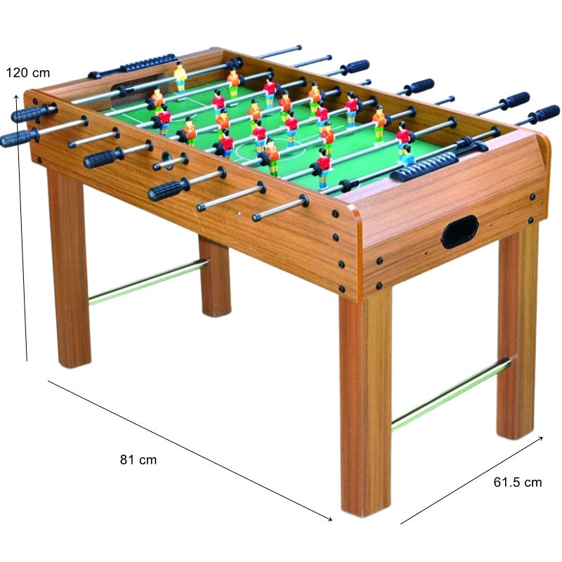 Masa De Fotbal Cu Teren Si 21 Jucatori 8 Manere, Cu Tablou Pentru Scor, Din Metal, Lemn Si Abs, Cu Picioare, Pentru Copii/Adulti - vivimall.ro