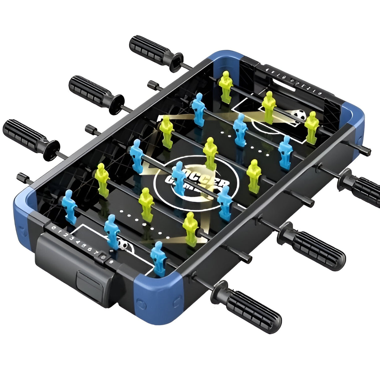 Masa De Joc 5In1 Cu Teren Schimbabil De Fotbal, Basket, Bowling, Curling Si Hockey, Cu Tablou Scor, Din Abs, Design, Pentru Copii/ Adulti