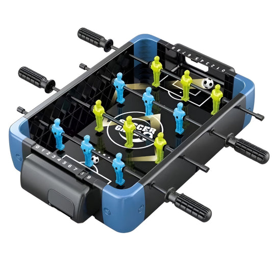 Masa de Joc 5in1  Vivimall, cu Teren Schimbabil de Fotbal, Basket, Bowling, Curling si Hockey, cu Tablou Scor, din ABS, 36.5x22.5x6.6 cm, Design Multicolor, pentru Copii/ Adulti - vivimall.ro